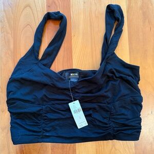 Maeve by Anthropologie Ruched Swim Top - Medium